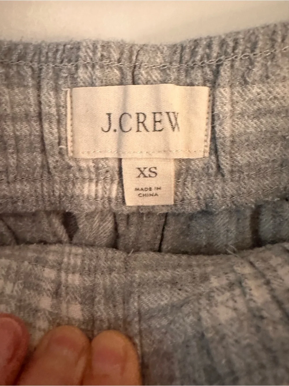 J. Crew Gray Plaid Lounge Pants